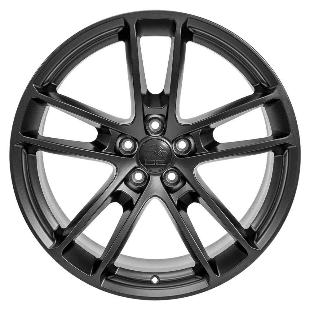 OE Wheels DG23 20x9 5x115 18et Satin Black Wheel - View 2