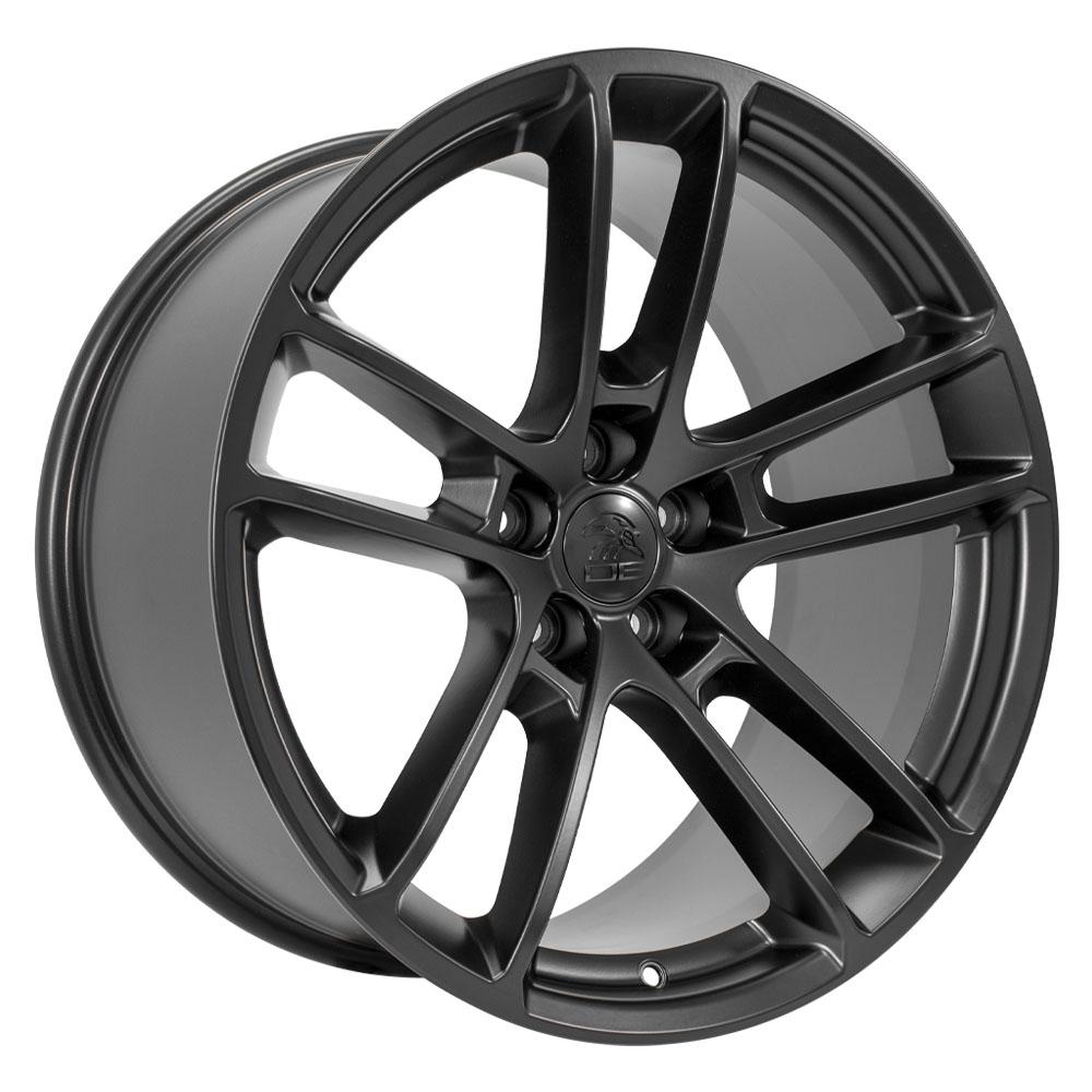 OE Wheels DG23 20x10 5x115 18et Satin Black Wheel - View 3