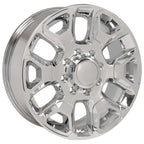 OE Wheels DG66 20x8 8x165.1 54.65et Chrome with Chrome Insert Wheel - View 3