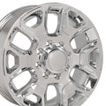 OE Wheels DG66 20x8 8x165.1 54.65et Chrome with Chrome Insert Wheel