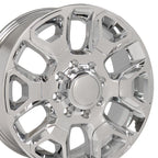 OE Wheels DG66 20x8 8x165.1 54.65et Chrome with Chrome Insert Wheel