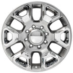 OE Wheels DG66 20x8 8x165.1 54.65et Gloss Hyper Silver with Chrome Insert Wheel - View 2