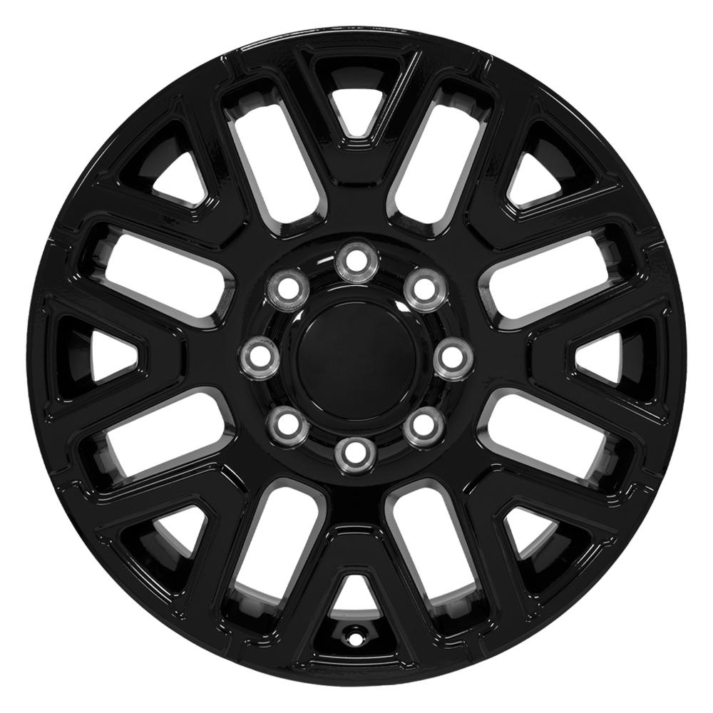 OE Wheels DG77 20x8 8x165.1 54.65et Gloss Black Wheel - View 2