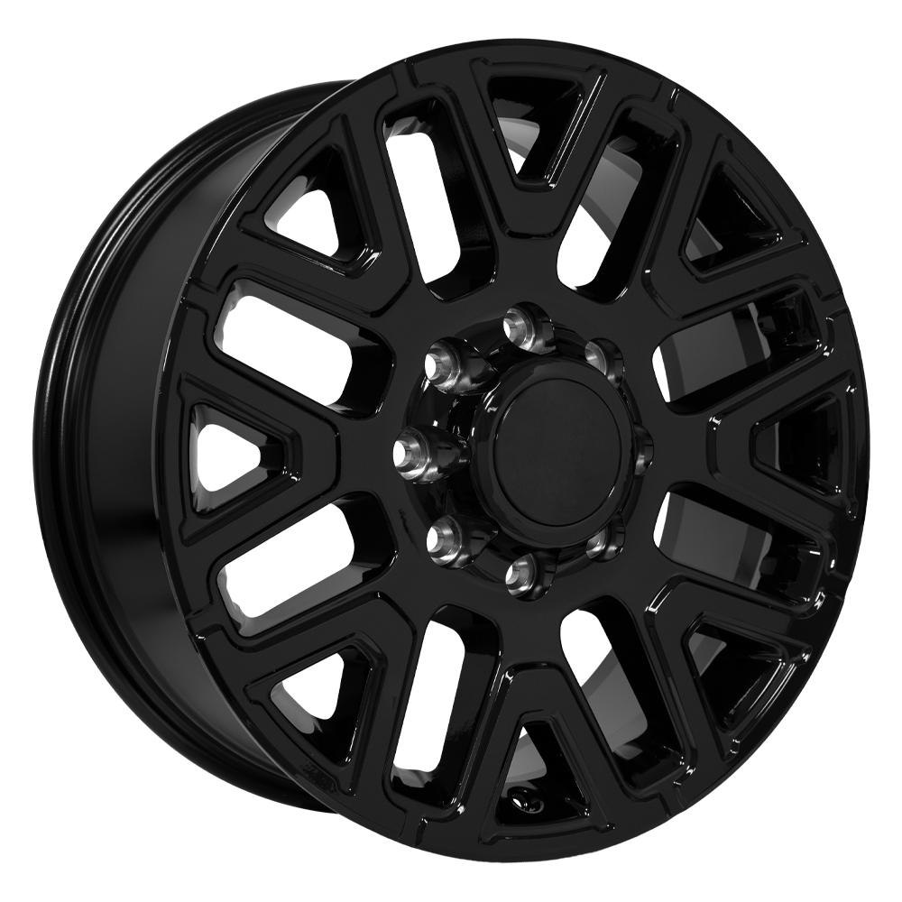 OE Wheels DG77 20x8 8x165.1 54.65et Gloss Black Wheel - View 3