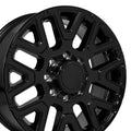 OE Wheels DG77 20x8 8x165.1 54.65et Gloss Black Wheel