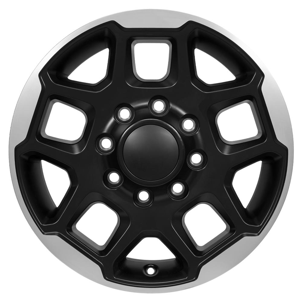 OE Wheels DG78 18x8 8x165.1 57.15et Satin Black Machined Wheel - View 2