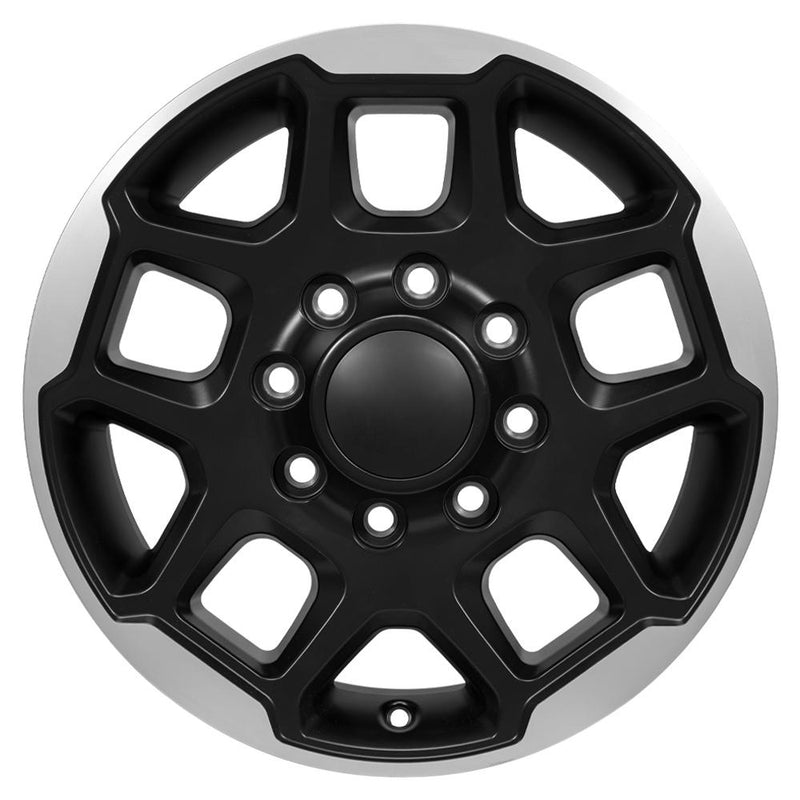 OE Wheels DG78 18x8 8x165.1 57.15et Satin Black Machined Wheel - View 2