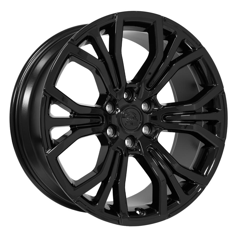 OE Wheels DG80 22x9 6x139.7 19.05et Gloss Black Wheel - View 3