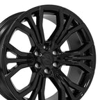 OE Wheels DG80 22x9 6x139.7 19.05et Gloss Black Wheel