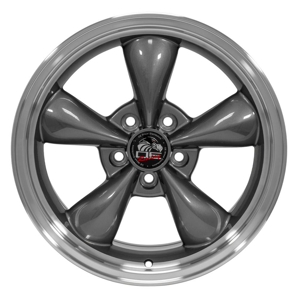 OE Wheels FR01 17x8 5x114.3 29.5et Gloss Anthracite Machined Lip Wheel - View 2