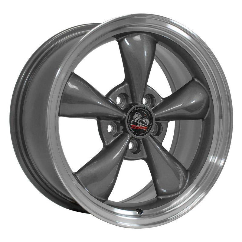 OE Wheels FR01 17x8 5x114.3 29.5et Gloss Anthracite Machined Lip Wheel - View 3