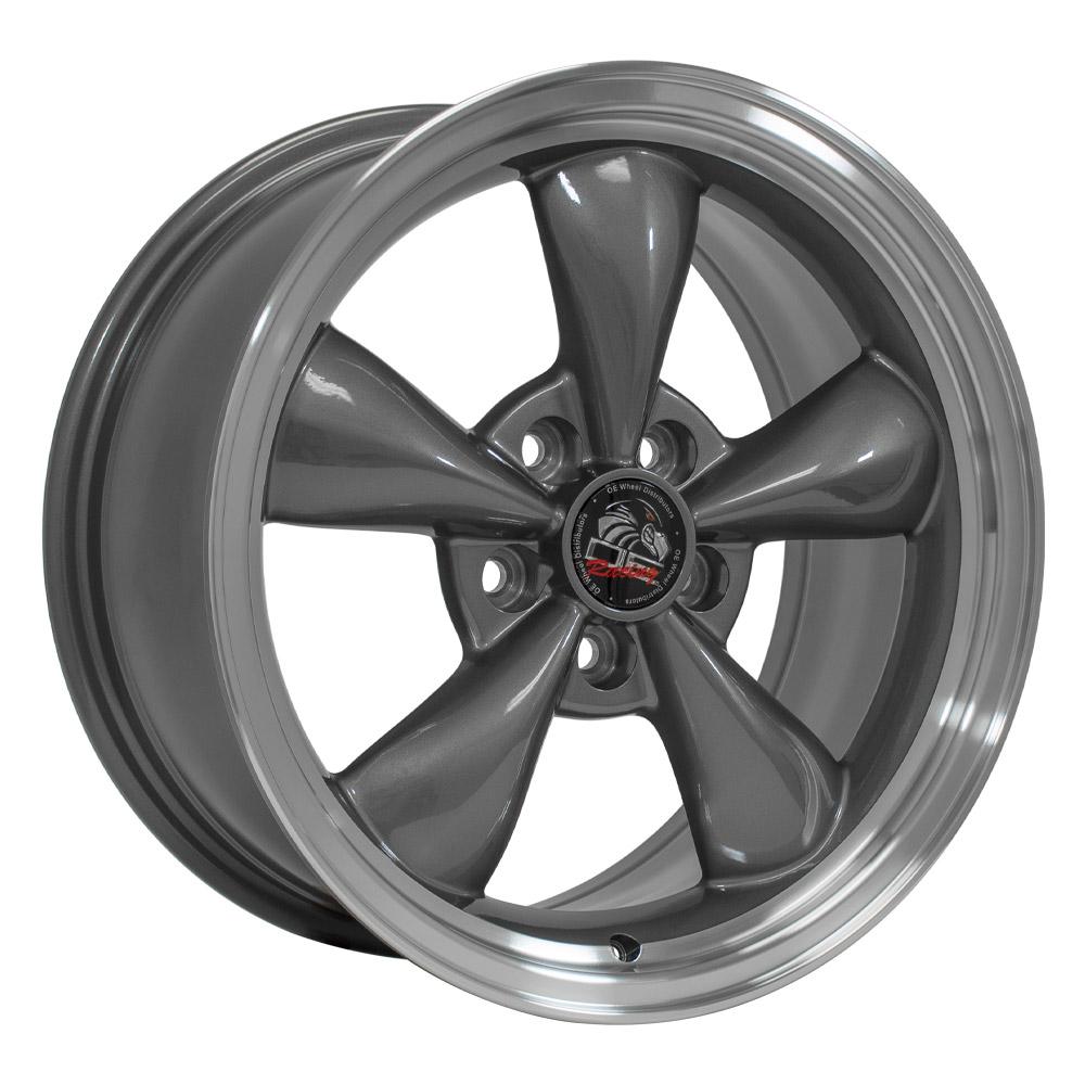 OE Wheels FR01 17x9 5x114.3 24et Gloss Anthracite Machined Lip Wheel - View 3