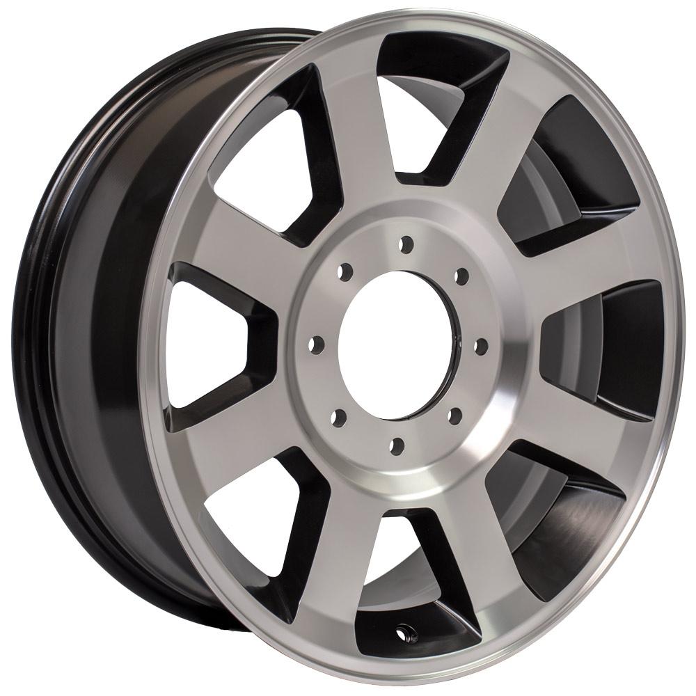 OE Wheels FR78 20x8 8x170 40et Satin Black Machined Wheel - View 3