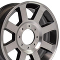 OE Wheels FR78 20x8 8x170 40et Satin Black Machined Wheel