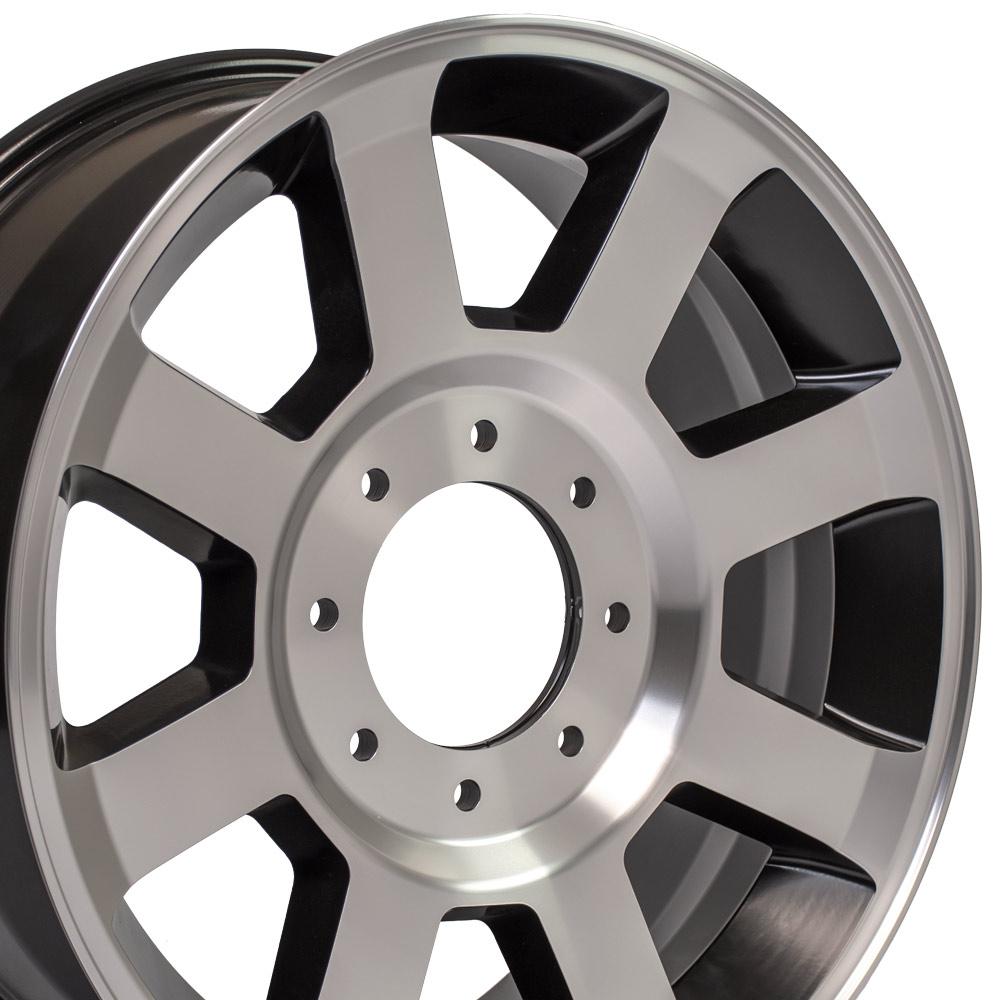 OE Wheels FR78 20x8 8x170 40et Satin Black Machined Wheel