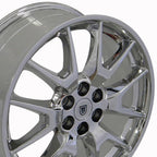 OE Wheels CA12 20x8 6x120 53et Chrome Wheel - View 2