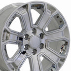 OE Wheels CV93 20x8.5 6x139.7 31et Chrome with Chrome Insert Wheel