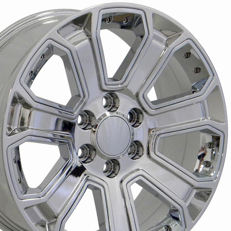 OE Wheels CV93 20x8.5 6x139.7 31et Chrome with Chrome Insert Wheel