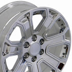 OE Wheels CV93 20x8.5 6x139.7 31et Chrome with Chrome Insert Wheel - View 2