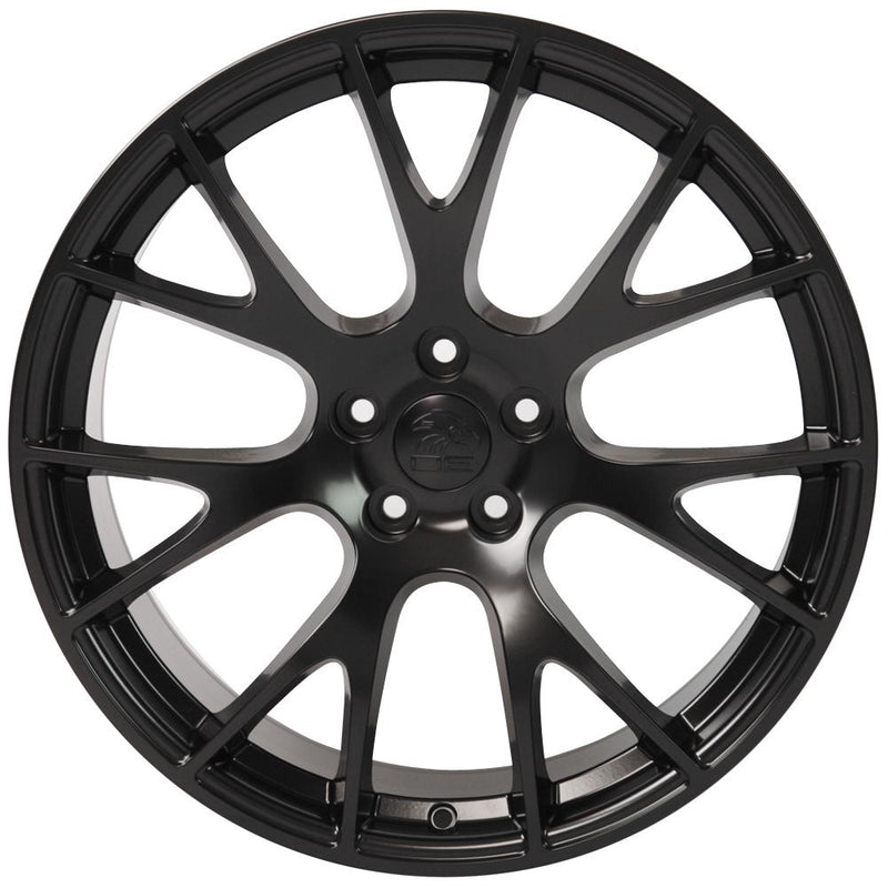 OE Wheels DG15 20x9 5x115 18et Satin Black Wheel - View 3