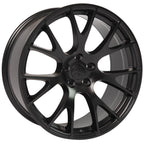 OE Wheels DG15 20x10 5x115 18et Satin Black Wheel - View 3
