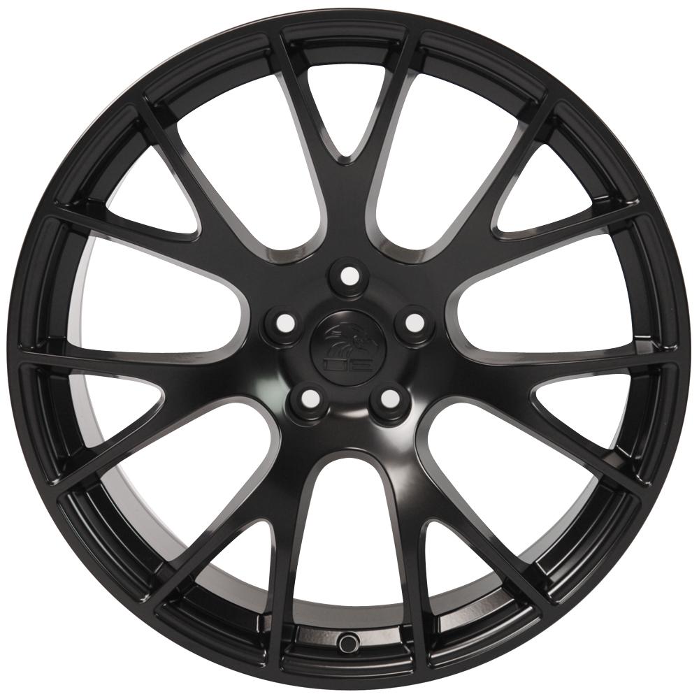OE Wheels DG69 22x10 5x139.7 25et Satin Black Wheel - View 3