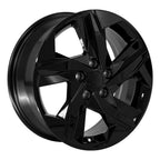 OE Wheels HY12 17x7 5x114.3 49et Gloss Black Wheel - View 3