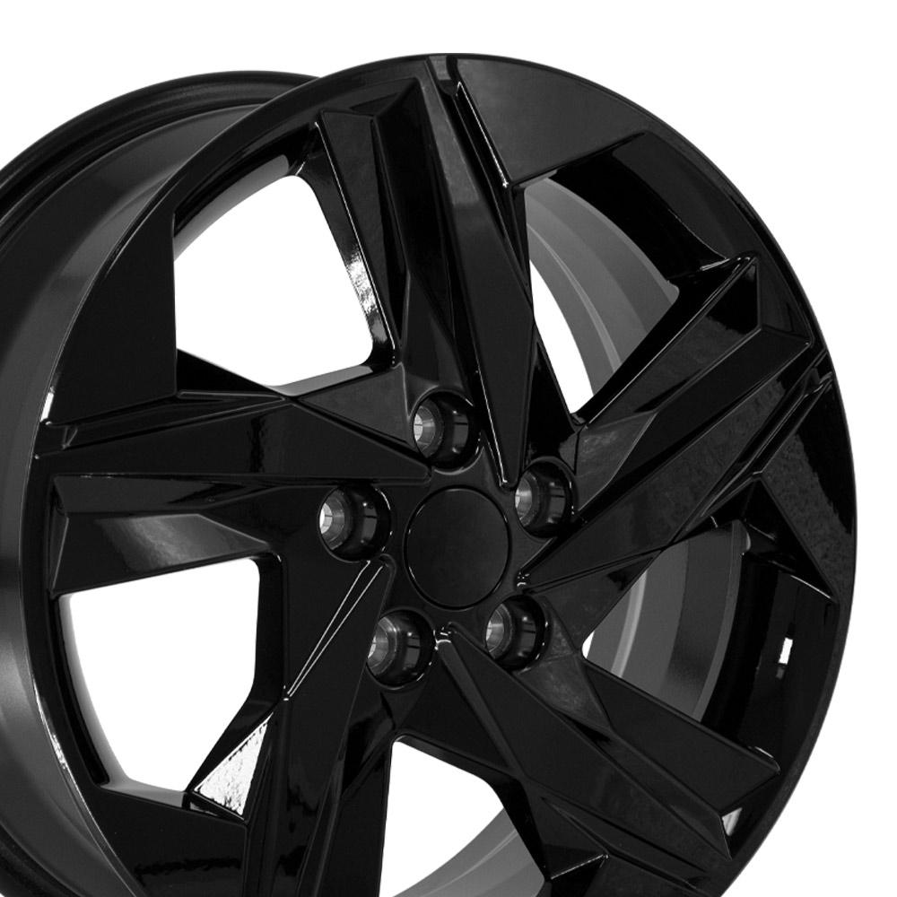 OE Wheels HY12 17x7 5x114.3 49et Gloss Black Wheel
