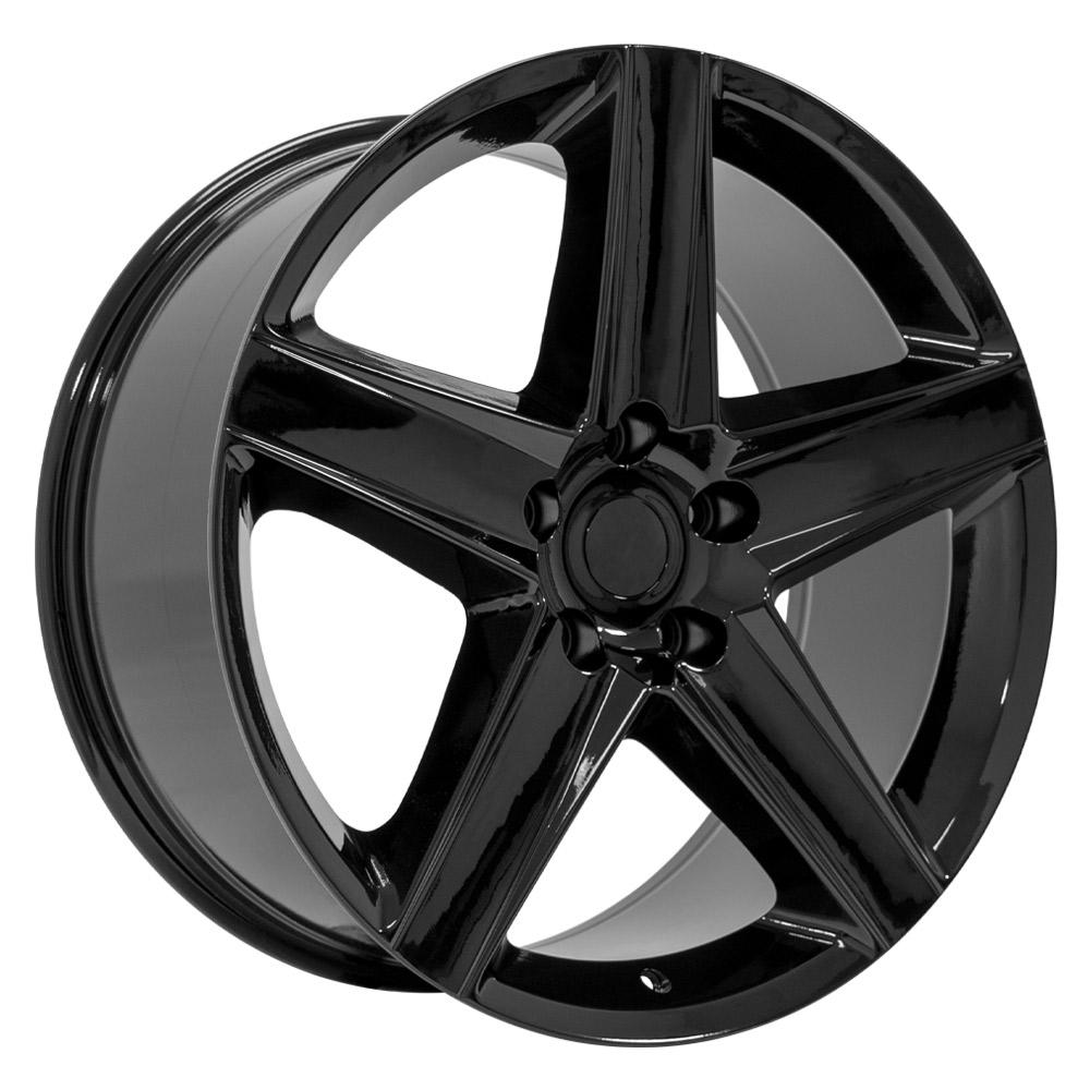 OE Wheels JP06 20x9 5x127 34.75et Gloss Black Wheel - View 3
