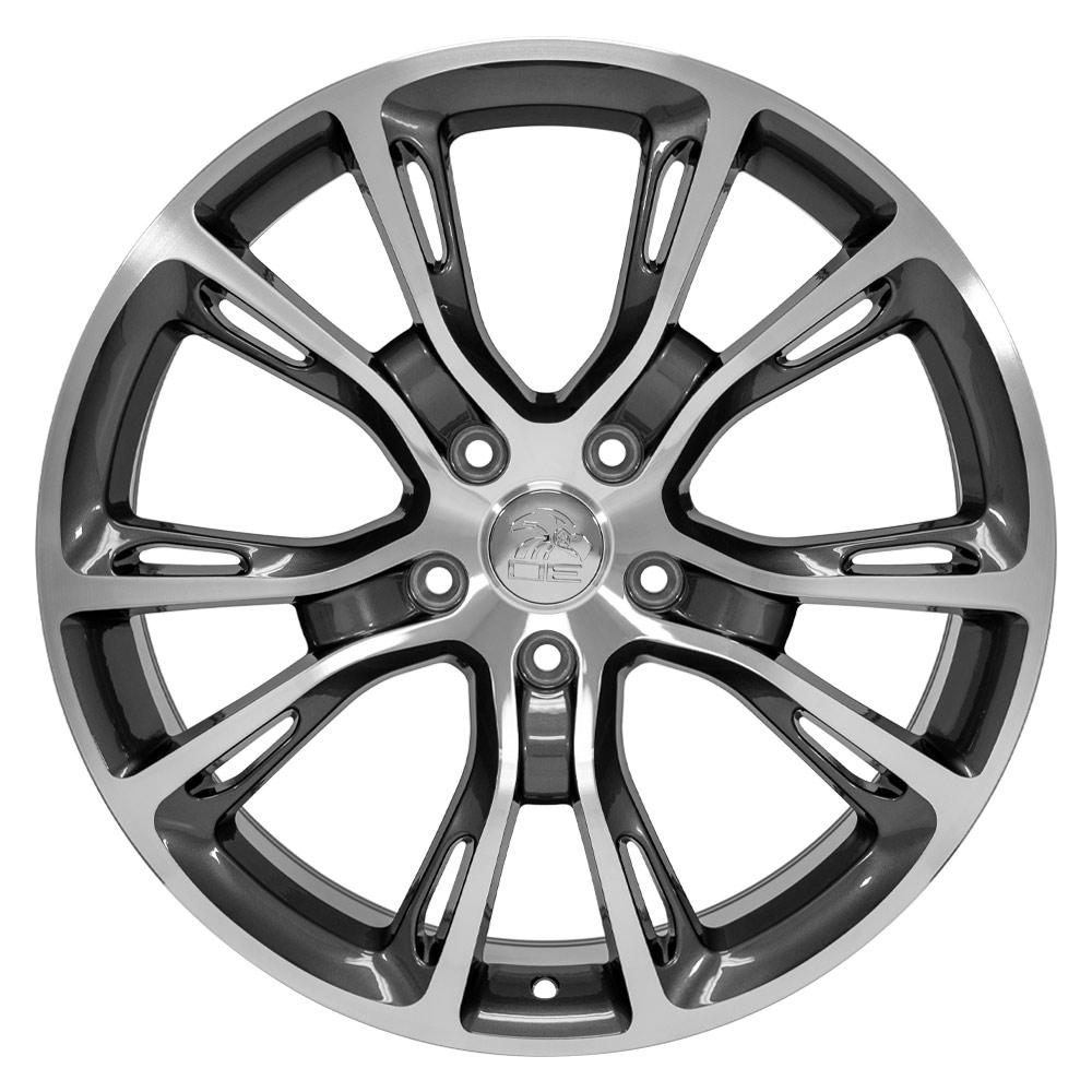 OE Wheels JP16 20x8.5 5x127 42et Gloss Gunmetal Machined Wheel - View 2