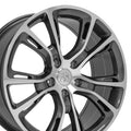 OE Wheels JP16 20x8.5 5x127 42et Gloss Gunmetal Machined Wheel