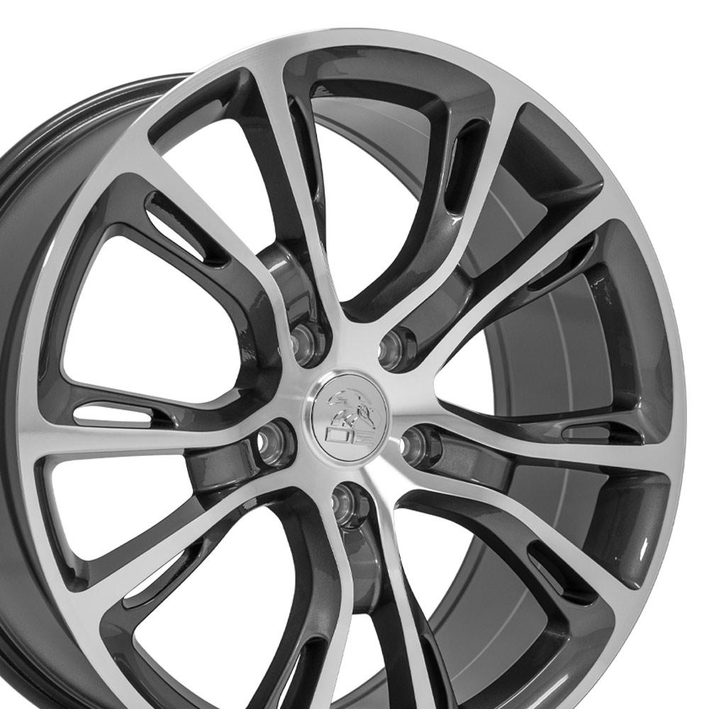 OE Wheels JP16 20x8.5 5x127 42et Gloss Gunmetal Machined Wheel