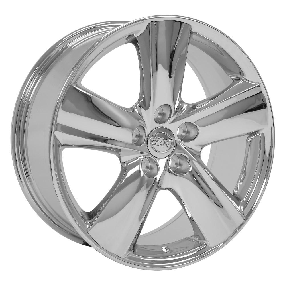 OE Wheels LX19 18x8 5x114.3 35et Chrome Wheel - View 3