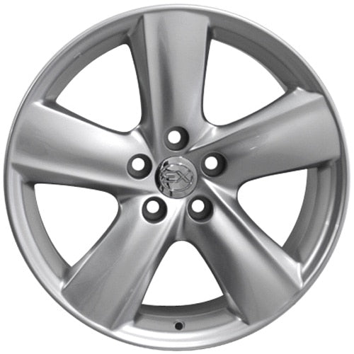 OE Wheels LX19 18x8 5x114.3 35et Gloss Hyper Silver Wheel - View 3