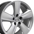 OE Wheels LX19 18x8 5x114.3 35et Gloss Hyper Silver Wheel