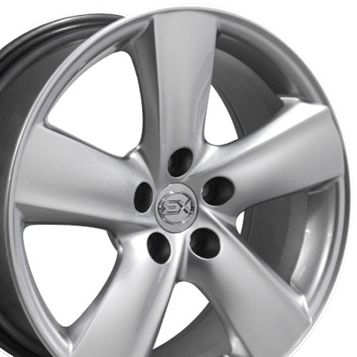 OE Wheels LX19 18x8 5x114.3 35et Gloss Hyper Silver Wheel