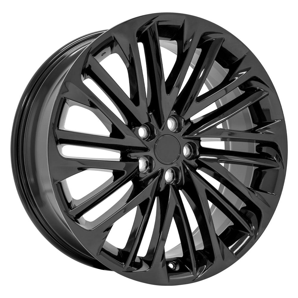 OE Wheels LX58 20x8 5x114.3 30et Gloss Black Wheel - View 3