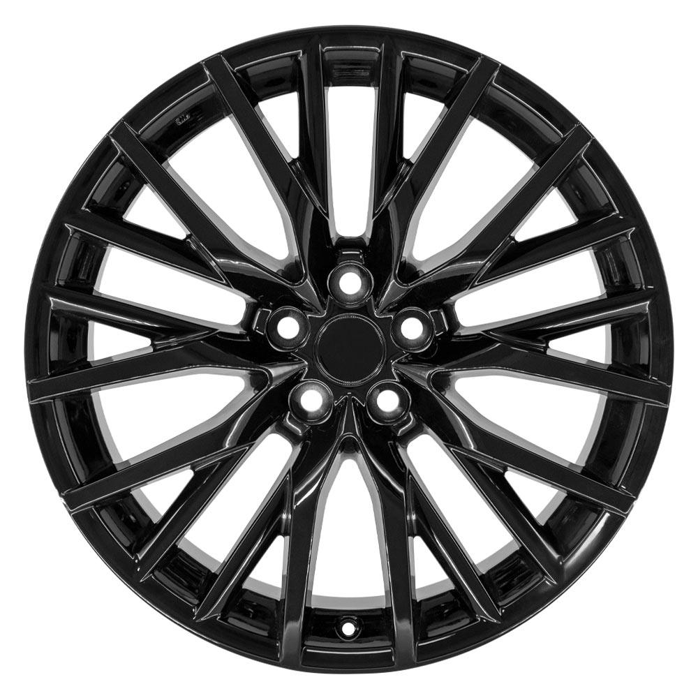 OE Wheels LX59 20x8 5x114.3 30et Gloss Black Wheel - View 2