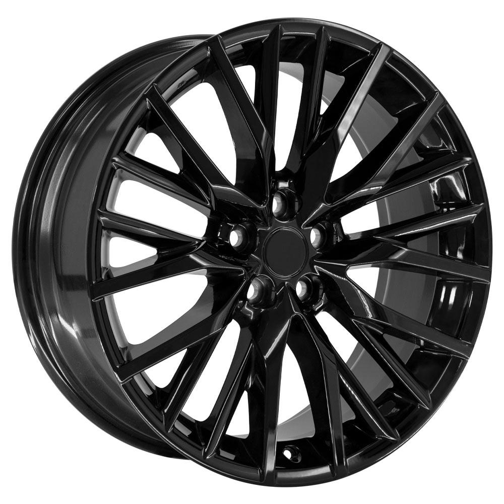 OE Wheels LX59 20x8 5x114.3 30et Gloss Black Wheel - View 3
