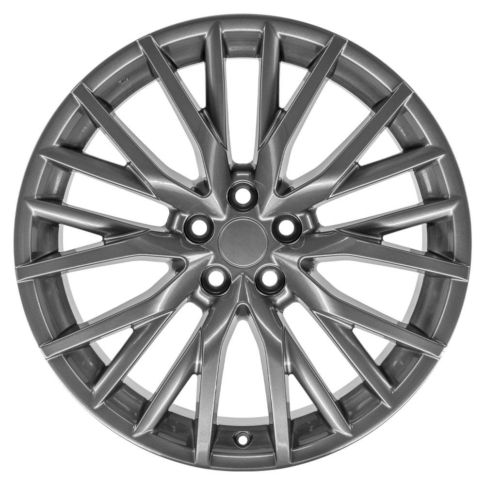 OE Wheels LX59 20x8 5x114.3 30et Gloss Hyper Silver Wheel - View 2