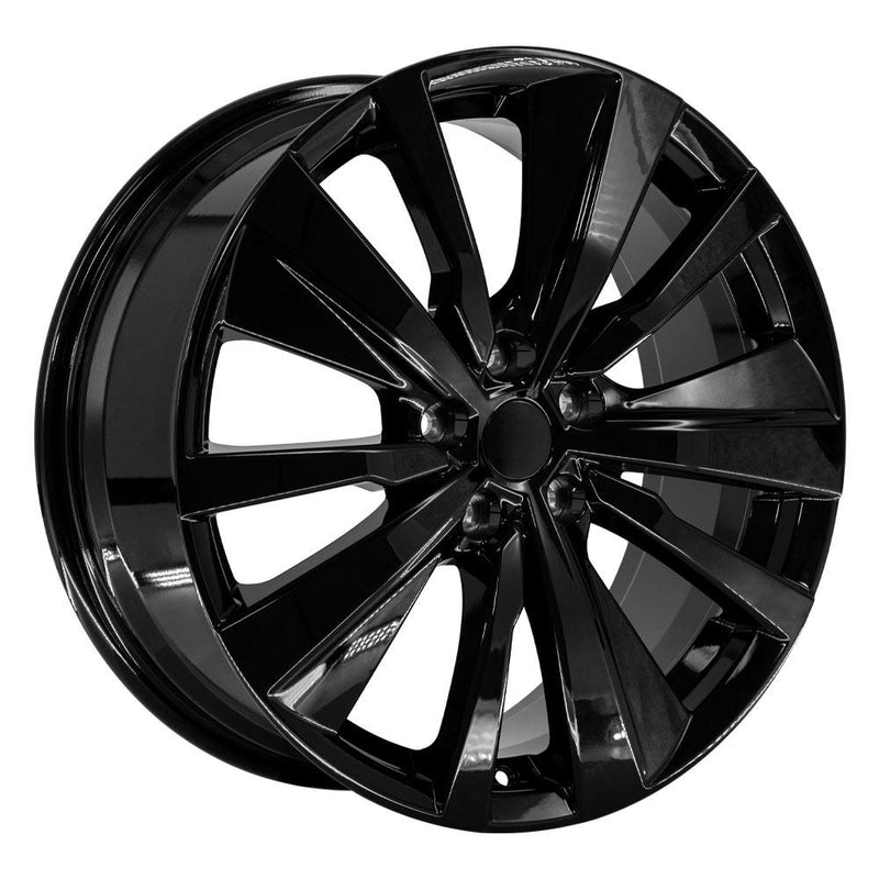 OE Wheels NS29 19x8 5x114.3 55et Gloss Black Wheel - View 3