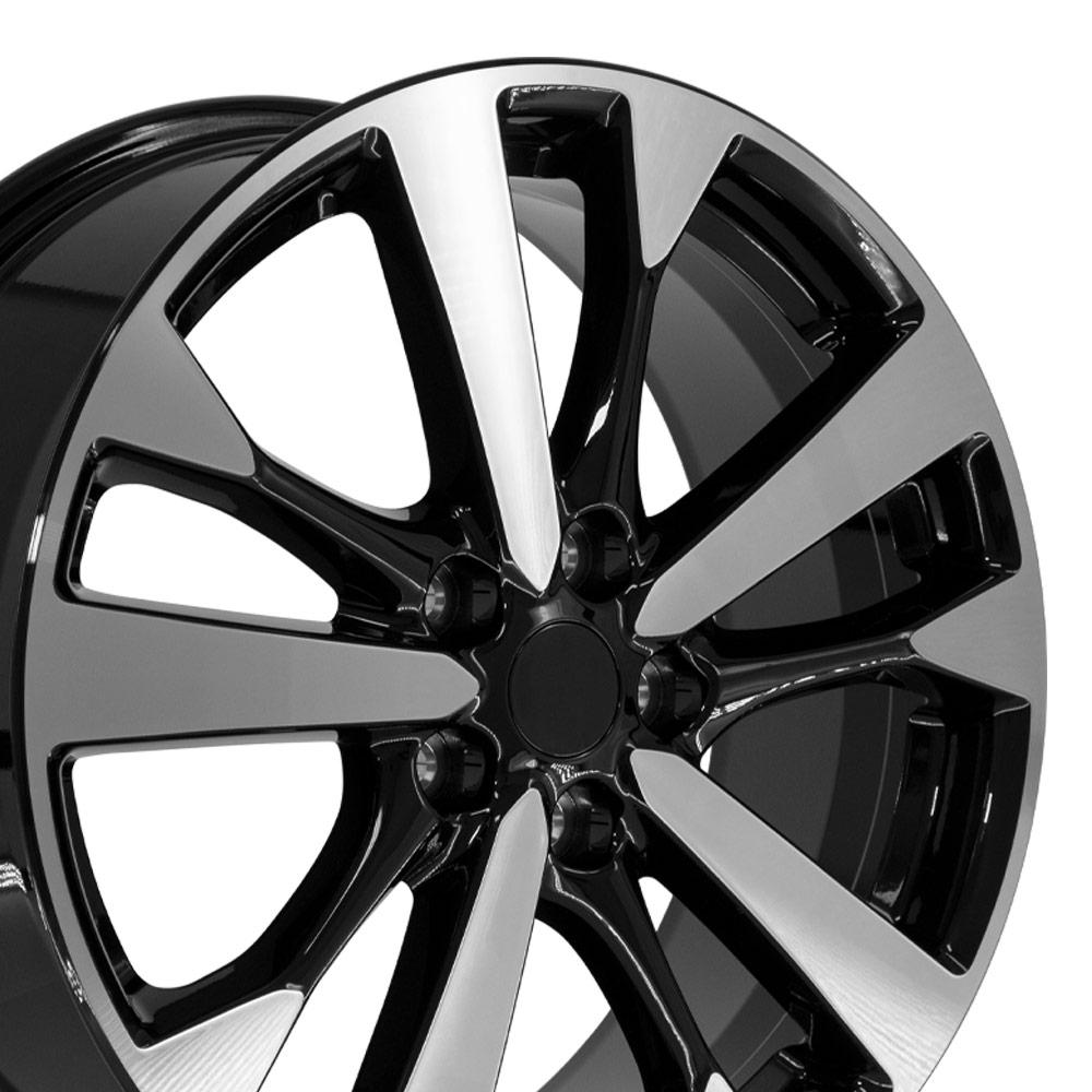 OE Wheels NS30 18x7.5 5x114.3 55et Gloss Black Machined Wheel