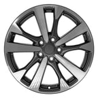 OE Wheels NS30 18x7.5 5x114.3 55et Gloss Gunmetal Machined Wheel - View 2