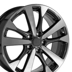 OE Wheels NS30 18x7.5 5x114.3 55et Gloss Gunmetal Machined Wheel