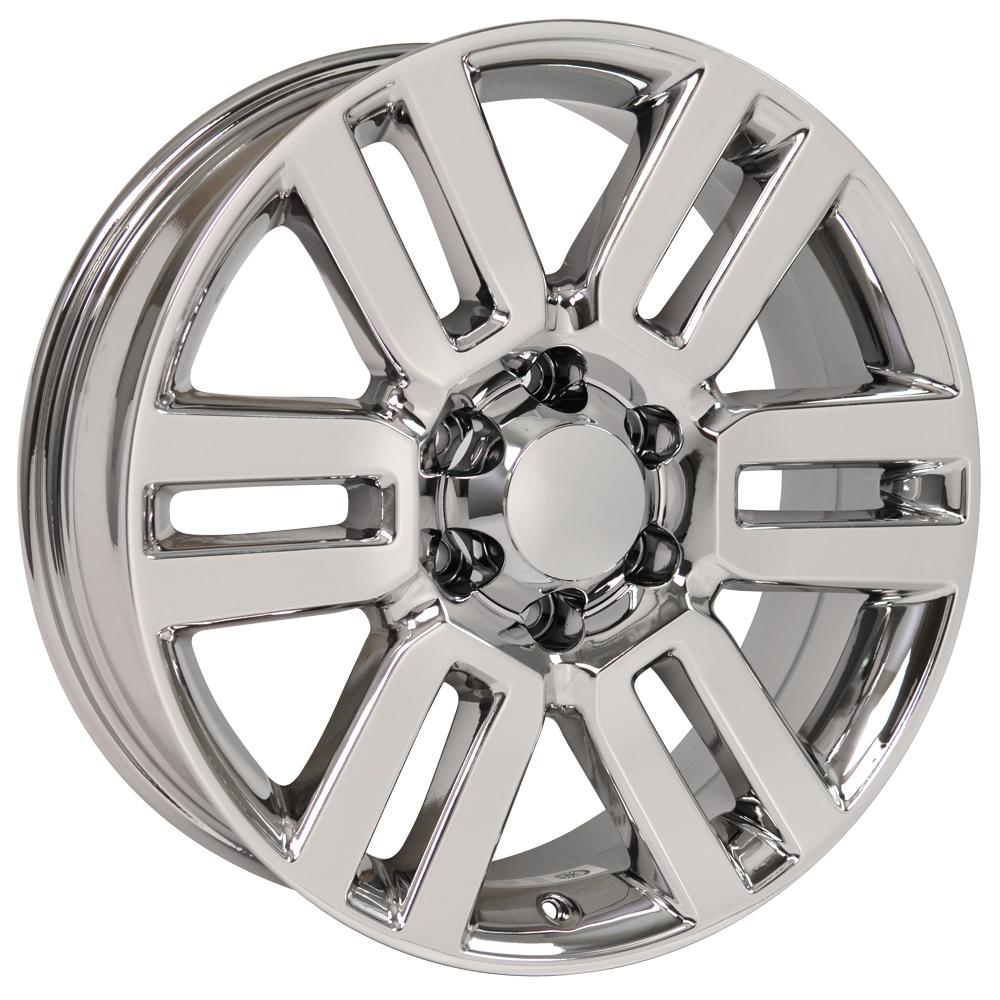 OE Wheels TY10 20x7 6x139.7 15et Chrome Wheel - View 3