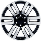 OE Wheels TY10 20x7 6x139.7 15et Gloss Black Machined Wheel - View 3