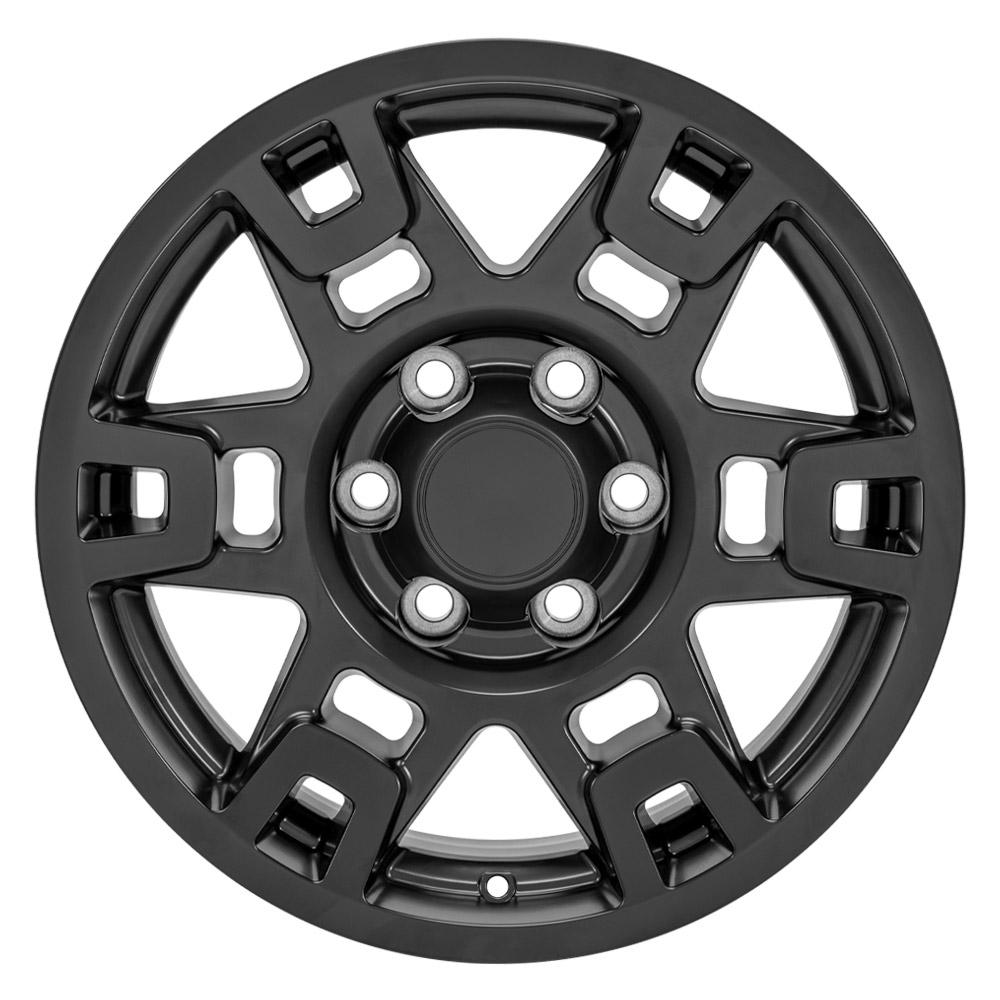 OE Wheels TY16B 17x7 6x139.7 4et Matte Black Wheel - View 2