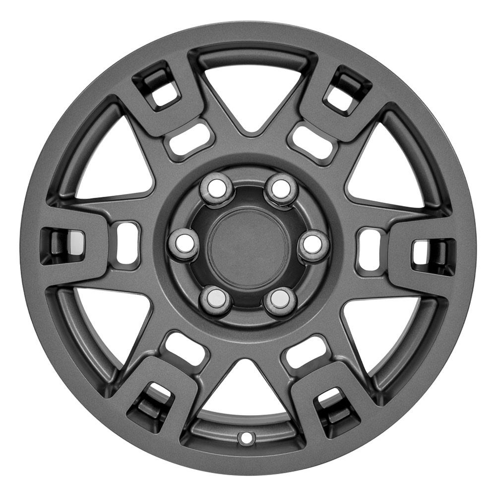 OE Wheels TY16B 17x7 6x139.7 4et Satin Graphite Wheel - View 2