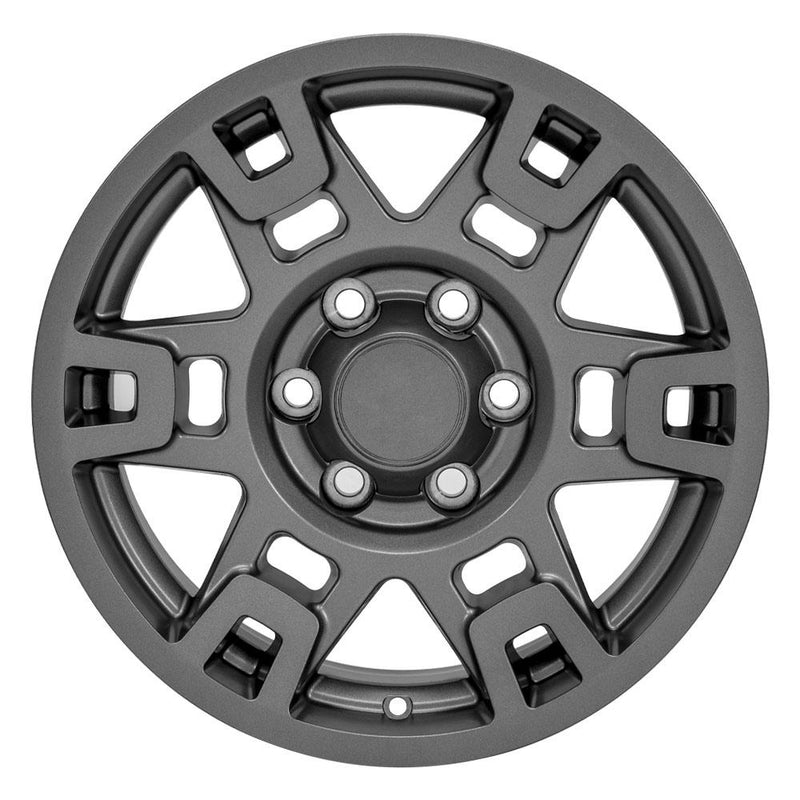 OE Wheels TY16B 17x7 6x139.7 4et Satin Graphite Wheel - View 2