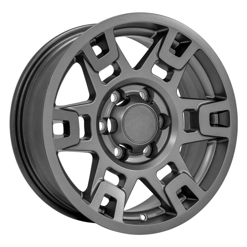 OE Wheels TY16B 17x7 6x139.7 4et Satin Graphite Wheel - View 3